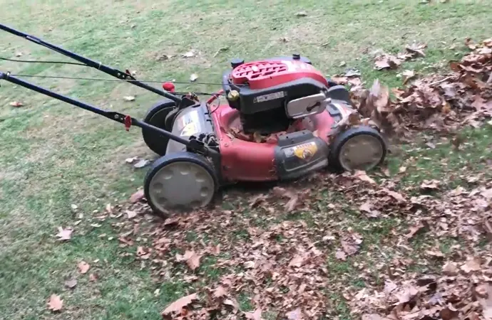 Lawn Mower with Shredding Feature